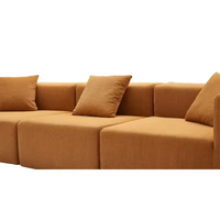 Einfaches Design Italienischer Stil Modernes Hochdichtes Nordisches Möbelset Apartment-Couch Wohnzimmer Schaumstoff-Kompressionssofa