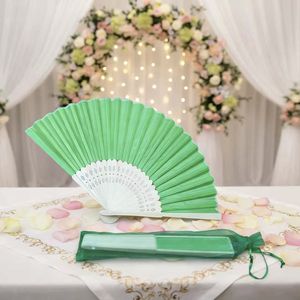 بسعر الجملة قماش خيزران مصنوع يدويًا متعدد الألوان مع زخرفة مطلية لحفلات الزفاف - Product Image 2