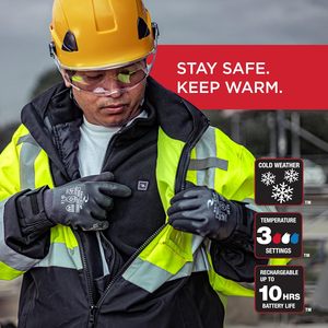 Custom Unisex 3-In-1 Bomber <b>Jacket</b> With Heated Vest Inner Battery Powered High Visibility Workwear - Product Image 2