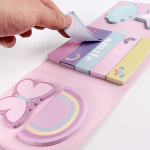 Cute Combination Sticky Notes Creative Reusable Memo Notepad Message Sticker Set For Student Office - Product Image 3