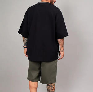 Haute qualité 100% coton 230gsm unisexe t-shirt personnalisable blanc Baggy t-shirt hommes lourd à manches courtes T-shirt - Product Image 2