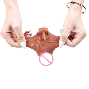 Reusable Silicone Magic Vibration Sleeve <strong>Long</strong> <strong>Lasting</strong> Crystal Penis Extension <strong>Condom</strong> for Sex Products SKIN Color - Product Image 5