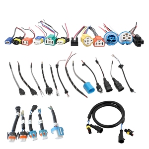 Fabrik-Großhandel Auto-LED-Licht 9004 9007 H11 9005 9006 Hb3 Glühbirnen-Sockel Pigtail Elektrischer Kabelbaum Kabelkonfektion - Product Image 1