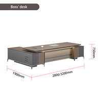Bureau de direction convertible en bois sur mesure fabriqué en Chine par Liyu, mobilier de haute qualité pour les professionnels
