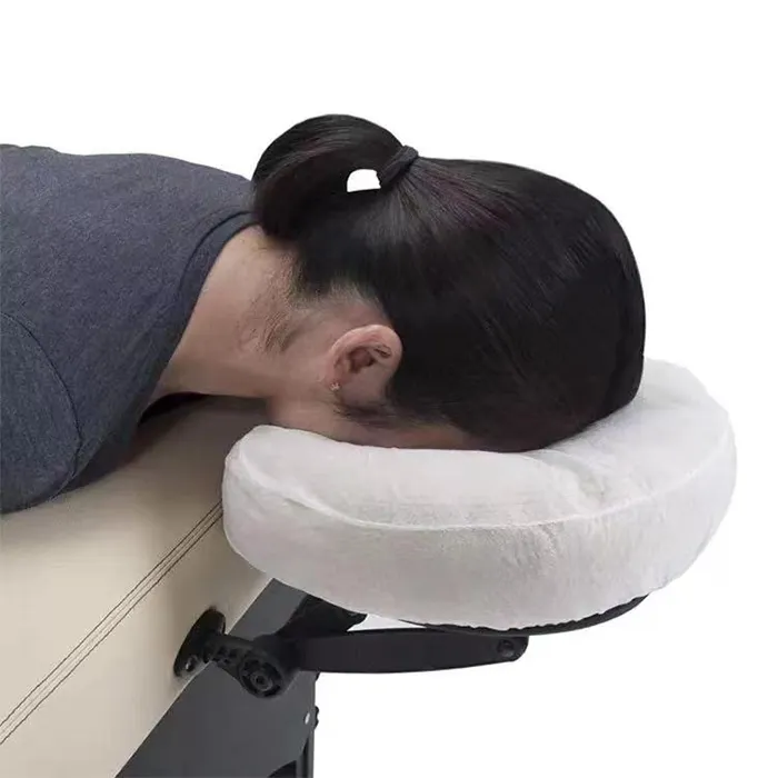 Disposable Waterproof Nonwoven Beauty Salon Massage Bed U Shape Pillow Case