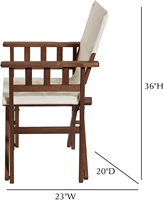 IL-399, Taille Personnalisée et Couleur RPET Tissu Écologique En Bois Pliant Directeur Chaises Peut être Personnalisé