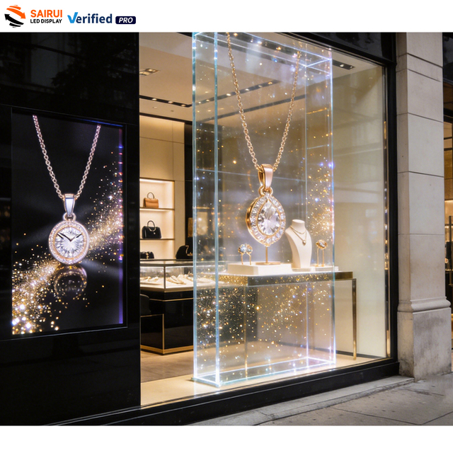 Indoor P4 P5 P6 P8 P10 Holographic Screen High Brightness 90-97% Ultra Transparent Hologram Glass Window Led Wall Display