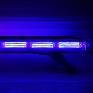 Nouveauté Barre Lumineuse d'Avertissement Stroboscopique pour Véhicule d'Urgence 88 LED 117 cm, Conseiller de Circulation Multifonctionnel Rouge et Bleu 47 Pouces - Product Image 4