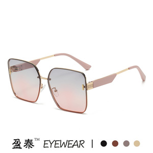 Eyewear <b>Square</b> <b>Sunglasses</b> UV400 Plastic Metal Frame Brown Unisex - Product Image 5