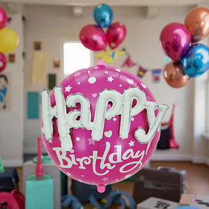 Buon compleanno e Baby Shower con stampa di numerazione a forma di cuore e stella con stampa di numerazione con il mio palloncino da ragazza battesimo da 45cm/18 pollici per eventi - Product Image 5