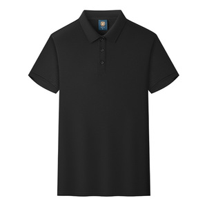 Camiseta Polo de Manga Corta, Color Sólido, Algodón, Absorbe la Humedad, Uso Diario, Ropa de Trabajo Promocional, Impresión de Logotipo Personalizado - Product Image 3