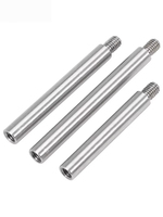 Pilier fileté en acier inoxydable 304 M2 M2.5 M3 M4 M5 M6 * L + 4/6/8mm vis d'espacement ronde PCB entretoise colonne à tête unique