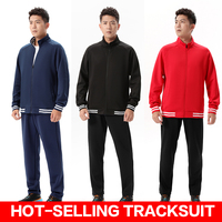 Coupe-vent pour hommes avec logo personnalisé en gros Ensembles d'hiver en nylon brodé de jogging en polyester ample réfléchissant de 3m