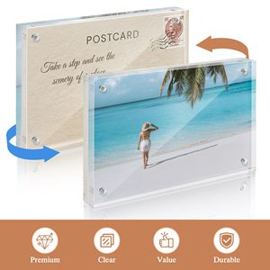 Hot Sale <b>4x6</b> Inch clear Acrylic Magnetic Photo <b>Frame</b> Acrylic Magnetic Picture <b>Frame</b> - Product Image 5