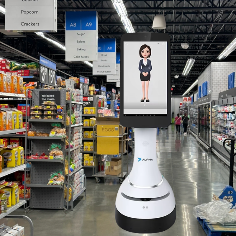 Intelligent Navigation AI Commercial Digital Human <strong>Guide</strong> Supermarket <strong>Robot</strong> Jupiter and Obstacle Avoidance <strong>Robots</strong>
