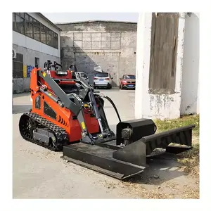 Cheapest Brush Cutter Mini Skid Steer Loader Removes Overgrown Shrubs Skid Steer Attachment Tools