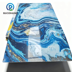 Panneau mural de luxe 4x8, feuille de <span class=keywords><strong>PVC</strong></span> décorative intérieure, <span class=keywords><strong>plaque</strong></span> de <span class=keywords><strong>marbre</strong></span> UV, <span class=keywords><strong>plaque</strong></span> de cristal de carbone pour hôtel, cuisine, appartement, salle de bain - Product Image 3