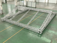 Estructura de Aluminio 6061-T6 con Certificación TUV CE, Estructura de Soporte para Iluminación de Techo de 400 mm para Escenarios, Eventos, Conciertos, Exposiciones Musicales, Exhibiciones