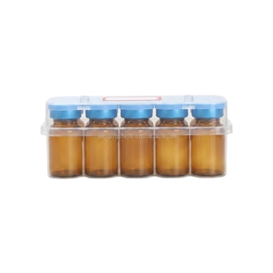 Amber 2R 3ml Pharmaceutical Sterile Injection Glass Vial Bottle with <b>Rubber</b> Stopper Tubular Borosilicate Empty Vial Supply - Product Image 3