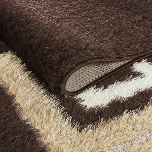 Tapis moderne en polyester à motifs floraux, fabriqué à la main en Turquie, lavable et personnalisable, pour la maison et l'usage commercial, pour la porte et la salle à manger - Product Image 1