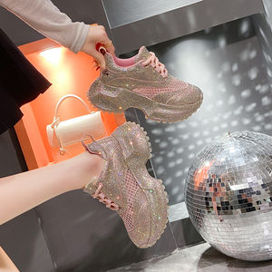 <span class=keywords><strong>Sneakers</strong></span> con tacco grosso e strass scarpe sportive Casual da <span class=keywords><strong>donna</strong></span> firmate da Tennis da <span class=keywords><strong>donna</strong></span> - Product Image 5