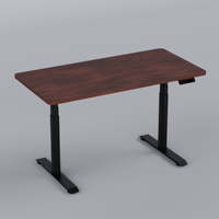 Bureau de travail ergonomique moderne PRORIALS à double moteur, réglable en hauteur, en acier inoxydable