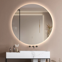 Miroir intelligent moderne de 4mm 5mm pour salle de bain avec écran tactile LED Miroirs de bain avec lumière Miroir de salon à décor infini pour salle de bain