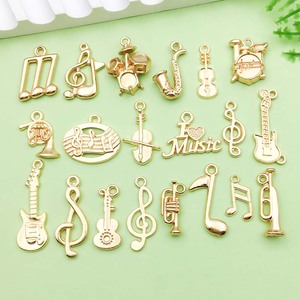 Gold Alloy Musical Instrument Pendants Mixed Shapes For DIY Jewelry Making Earrings Necklace Accessories - Product Image 5