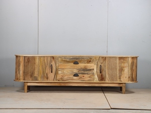 High Quality Modern Solid Wood <b>TV</b> <b>Stand</b> Drawers Open Shelves Multi-Purpose Media Console Easy Assembly Living Room Furniture - Product Image 5