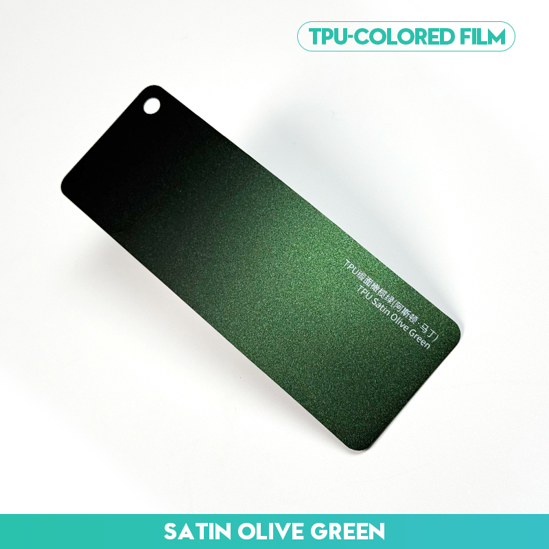 สีเขียวมะกอกซาติน