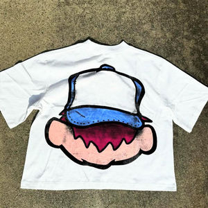 Camisetas Formales de Hombre de Manga Corta con Cuello en V, 100% Algodón Tejido, de Alta Calidad, con Logotipo Personalizado Estampado y Ribete en Contraste, Venta al Por Mayor - Product Image 4