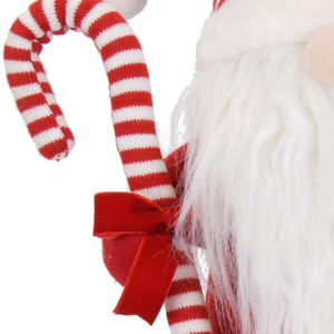 Candy Stripe Knit Cane Holder Kabouter Gnome <b>Winter</b> <b>Decoration</b> in Living Room Shelf Ready to Ship - Product Image 2