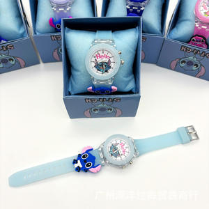 बच्चों के लिए कार्टून सिलाई खिलौना घड़ी प्राथमिक स्कूल के छात्र एनालॉग सिलिकॉन इलेक्ट्रॉनिक घड़ी चमकदार क्वार्ट्ज आंदोलन 20 मिमी बैंड - Product Image 3