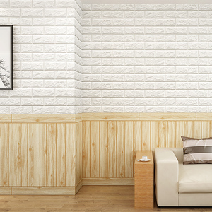 Bảng tường 3D PE Bọt Tường giấy vỏ và dán tường gạch tự dính - Product Image 2