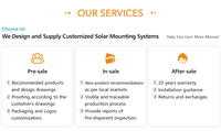 Signe d'art Vente en gros Système de montage de toit en métal solaire personnalisé Support de montage de toit trapézoïdal en aluminium