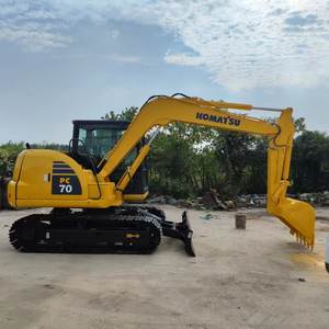 Secondhand used 7 <b>ton</b> Komatsu PC70 PC70-7 PC70-<b>8</b> mini excavator small hydraulic digging earth moving machinery Komatsu Engine CE - Product Image 2