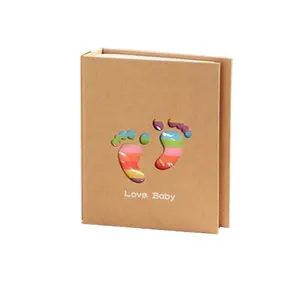 Distinctive design Hardcover Kraft di Carta di Memoria Del Bambino Libro Fotografico Con Perfetta Vincolante
