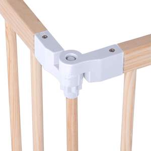 Lm बच्चों आधुनिक ठोस लकड़ी फोल्डेबल बेबी प्ले पेन और गेट बेडरूम जिम पार्क के उपयोग के लिए पैनल डिजाइन के साथ - Product Image 5