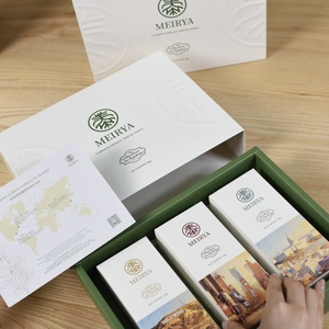 Boîte cadeau de luxe recyclable avec logo personnalisé, boîte à thé artisanale avec couvercle, comprenant une théière pour l'emballage domestique - Product Image 1