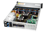 Gooxi 2U Rackmount Server Chassis ATX RMC2108-695-HS-D 695mm Profondeur 12*3.5/2.5 Stock SAS/SATA avec ventilateur