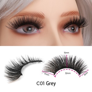 New Trend <strong>Cat</strong> <strong>Eye</strong> D Curl <strong>Russian</strong> Colored <strong>Lashes</strong> Wholesale Fluffy 3D Wispy Faux Mink Silk Strip Color <strong>Lashes</strong> - Product Image 3