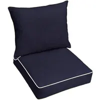 Almofada para assento profundo ar livre, 2 peças, substituição de cadeira de pátio, ouch e varanda, móveis, venda