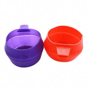 FREE SAMPLE Outdoor Collapsible Foldable TPE Cup 250ML Custom Logo Hiking <b>Camping</b> Water Cup - Product Image 1