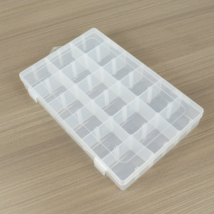 Transparent Plastic Storage Box 18 Compartment Detachable For Jewelry Beads Needles <b>Thread</b> <b>Tools</b> Desktop Organizer - Product Image 4
