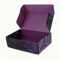 Caja de correo corrugada reciclable personalizada, estampado en caliente de cuatro colores, logotipo de marca de laminación mate para embalaje de ropa