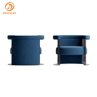 De luxe Offre Spéciale chambre de luxe velours canapé noir loisirs chaises design moderne meubles pour chambre d'hôtel