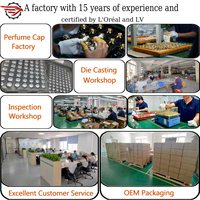 Fabricante OEM Zamac Cap Plastic Insert Universal Perfume Bottle Cap Perfume Glass Bottle Special Caps