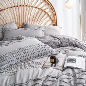 Nhà Máy Bán Buôn Bạc Màu Xám Bohemian 7 Mảnh <span class=keywords><strong>Comforter</strong></span> <span class=keywords><strong>Set</strong></span> Hình Học Tufted Siêu Ấm Bộ Đồ Giường <span class=keywords><strong>Set</strong></span> Với Tấm Ga Giường Cho Mùa Đông - Product Image 2