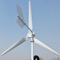 1KW 2kw 3kw à 30kw éolienne à axe horizontal rotation à basse vitesse et avec contrôleur de charge