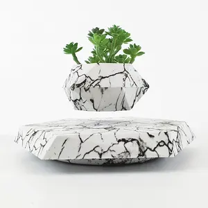 Indoor Decoration Artificial Plants Plastic Tree Pot Faux Simulation Plantas Magnetic Levitation Bonsai